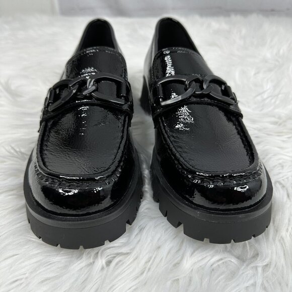 Nine West‎ Women’s Black Garren Link Accent Lug Sole Casual Loafers US 9.5 - Picture 5 of 16